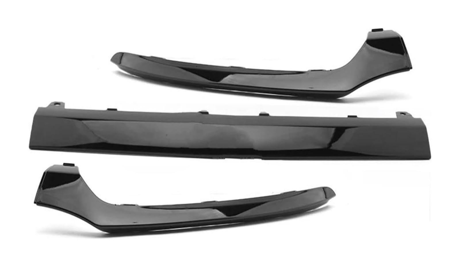 Frontspoiler Für B&enz C-Klasse W205 2014–2018 C300 C400 C63 Frontstoßstangen-Zierleiste Chrom-Formteil Lippenverkleidung Splitter Spoiler Auto-Frontspoiler(3pcs black) von Spring talks