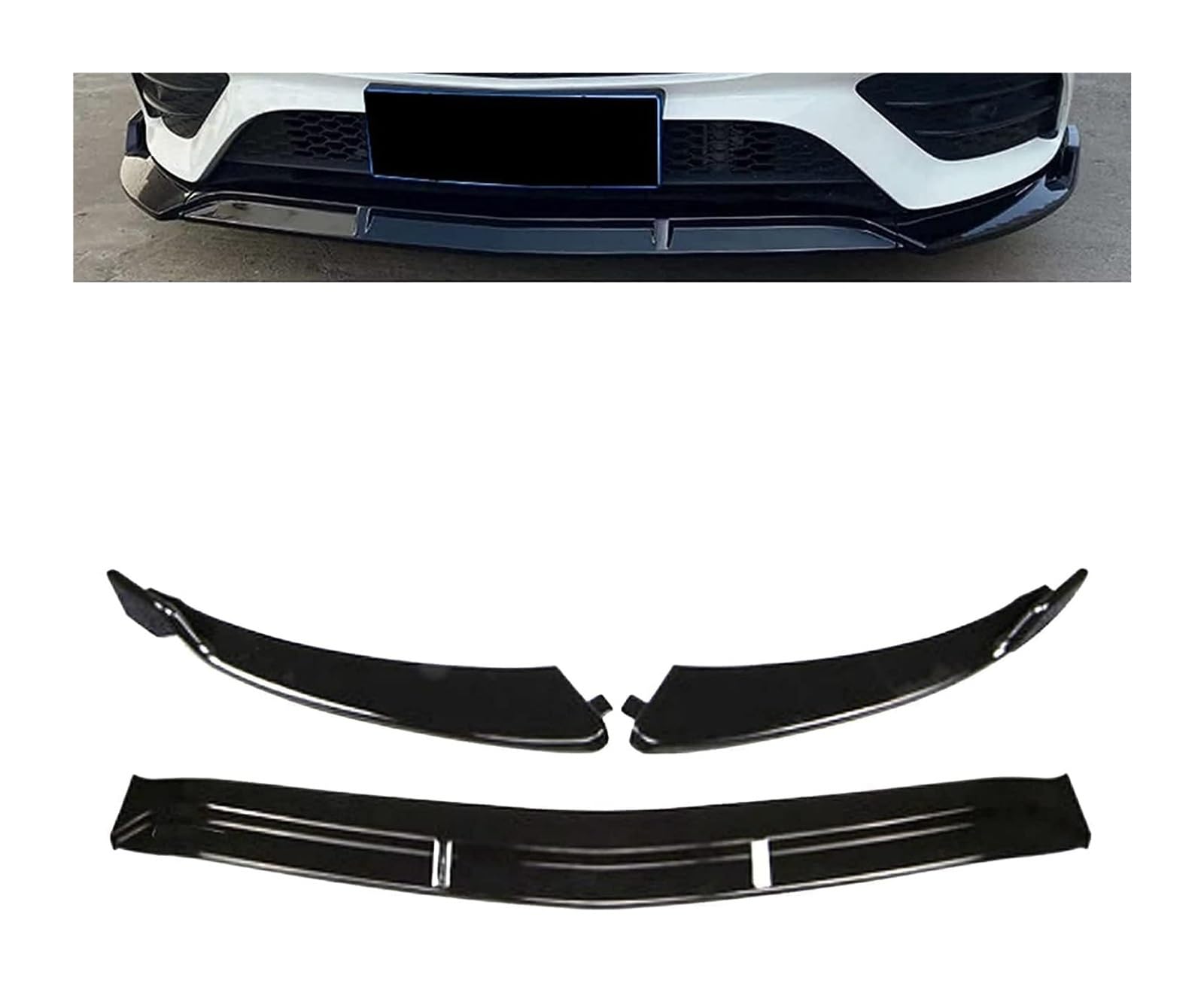 Frontspoiler Für B&enz C118 W118 2019 2020 Frontstoßstange Lip Chin Spoiler Carbon Look Frontdiffusor Diffusor Auto Frontspoiler von Spring talks