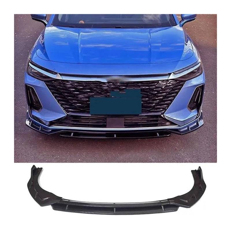 Frontspoiler Für Chery Für Arrizo 8 Air Splitter Auto Body Kit Spoiler 2022-2024 Röcke Frontschürze Lip Splitter Spoiler Auto Front Spoiler(B Glossy Black) von Spring talks