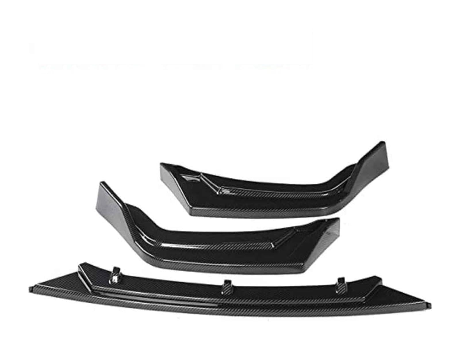 Frontspoiler Für Civic Hatchback SI 2020 2021 Frontstoßstange Lippe Kinnspoiler Carbon Look Frontdiffusor Diffusor Normal-B Glänzendes Schwarz(ACarbonFiber) von Spring talks