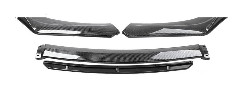 Frontspoiler Für Civic Limousine SI 2013-2015 9. Frontschürze Lippe Seite Splitter Diffusor Körper Kit Spoiler Wachen Universal Auto Front Spoiler(Carbon Look) von Spring talks