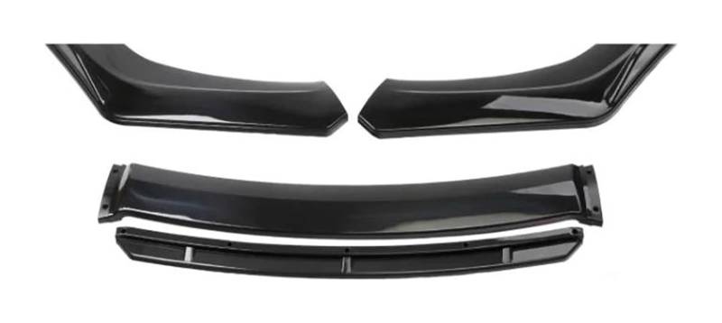 Frontspoiler Für Civic Limousine SI 2013-2015 9. Frontschürze Lippe Seite Splitter Diffusor Körper Kit Spoiler Wachen Universal Auto Front Spoiler(Schwarz) von Spring talks