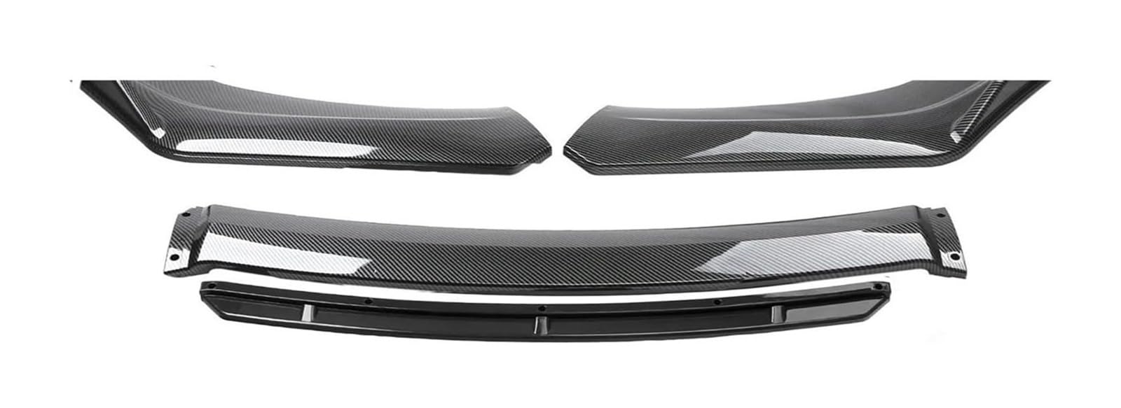 Frontspoiler Für Civic Sedan SI 2013-2015 9. Frontschürze Lippe Seite Splitter Diffusor Body Kit Spoiler Guards Universal Auto Frontspoiler(Carbon Look) von Spring talks