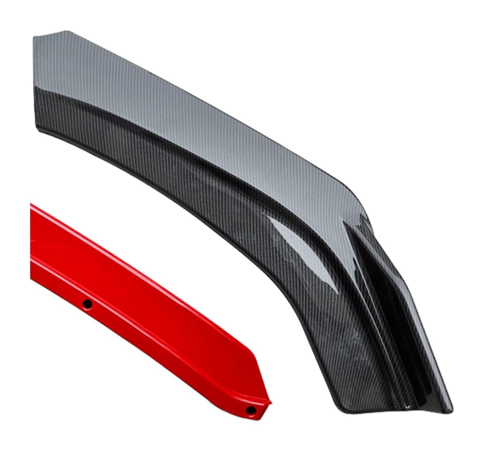 Frontspoiler Für Hyundai Für Elantra 2012-2015 Frontschürze Spoiler Schutz Platte Lip Body Kit Oberfläche Kinn Schaufel Auto Hinten Spoiler(Carbon Surface-red) von Spring talks