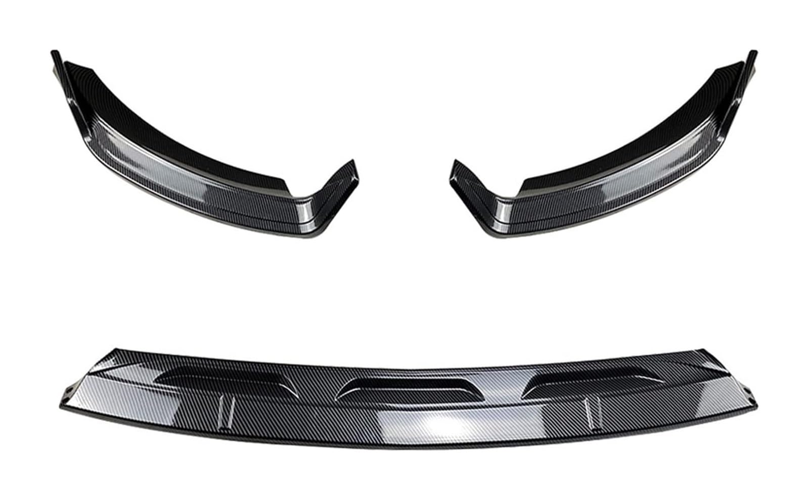 Frontspoiler Für M&ercedes Für B&enz Für GLE Klasse W167 V167 GLE350 GLE450 GLE53 2019-2022 Upgrade Für GLE Für AMG Frontstoßstange Lip Side Splitter(Carbon Look) von Spring talks