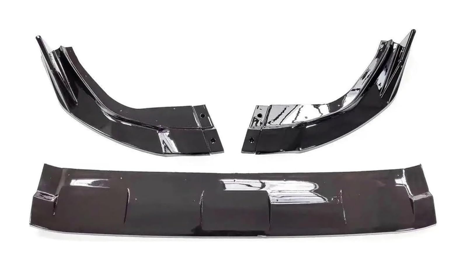 Frontspoiler Für T&oyota Für RAV4 2019-2023 Auto Frontschürze Spoiler Lip Unteren Körper Kit Splitter Kinn Klinge Platte Bord Trim Auto Front Spoiler(Glossy Black) von Spring talks