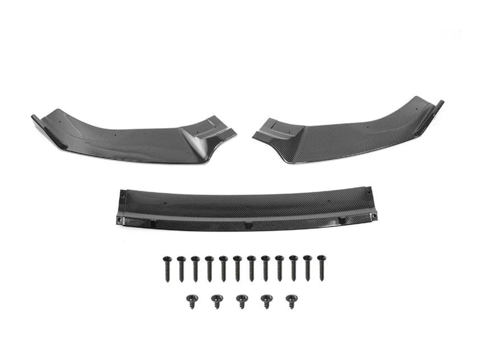 Frontspoiler Für VW Für G&olf MK7 MK7.5 Für GTI R Für GTD (Nicht Für 7/7.5) 2019-2014 Front Lower Bumper Lip Spoiler Splitter Diffusor Abdeckung Schutzfolie(Carbon Fiber) von Spring talks