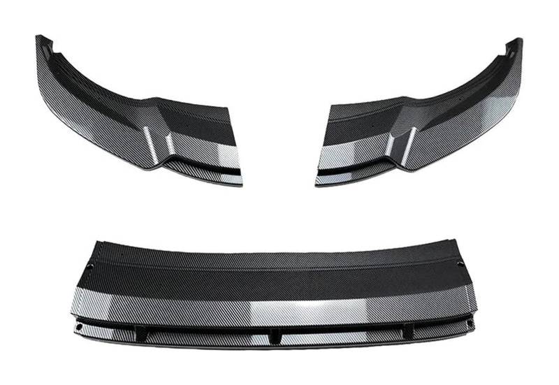 Frontspoiler Für VW Für T&iguan 2021-2023 Auto Frontschürze Spoiler Lip Unteren Kinn Splitter Lip Schutz Körper Kit Protector Auto Front Spoiler(Carbon black) von Spring talks