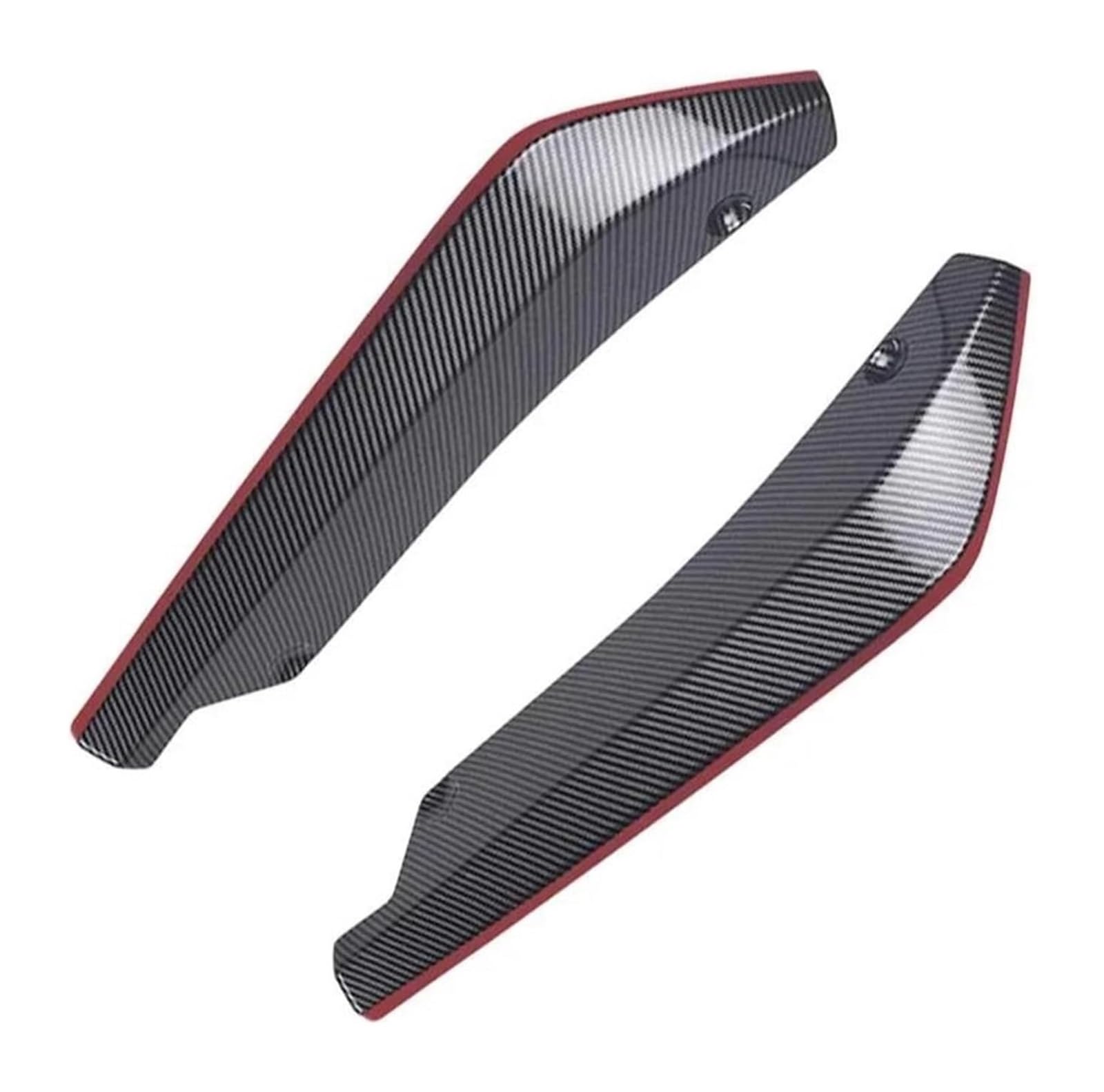 Frontspoiler Universal Auto Vorne Hinten Stoßstange Streifen Lip Spoiler Diffusor Splitter Scratch Protector Winglets Seite Rock Verlängerung(B Carbon Fiber) von Spring talks