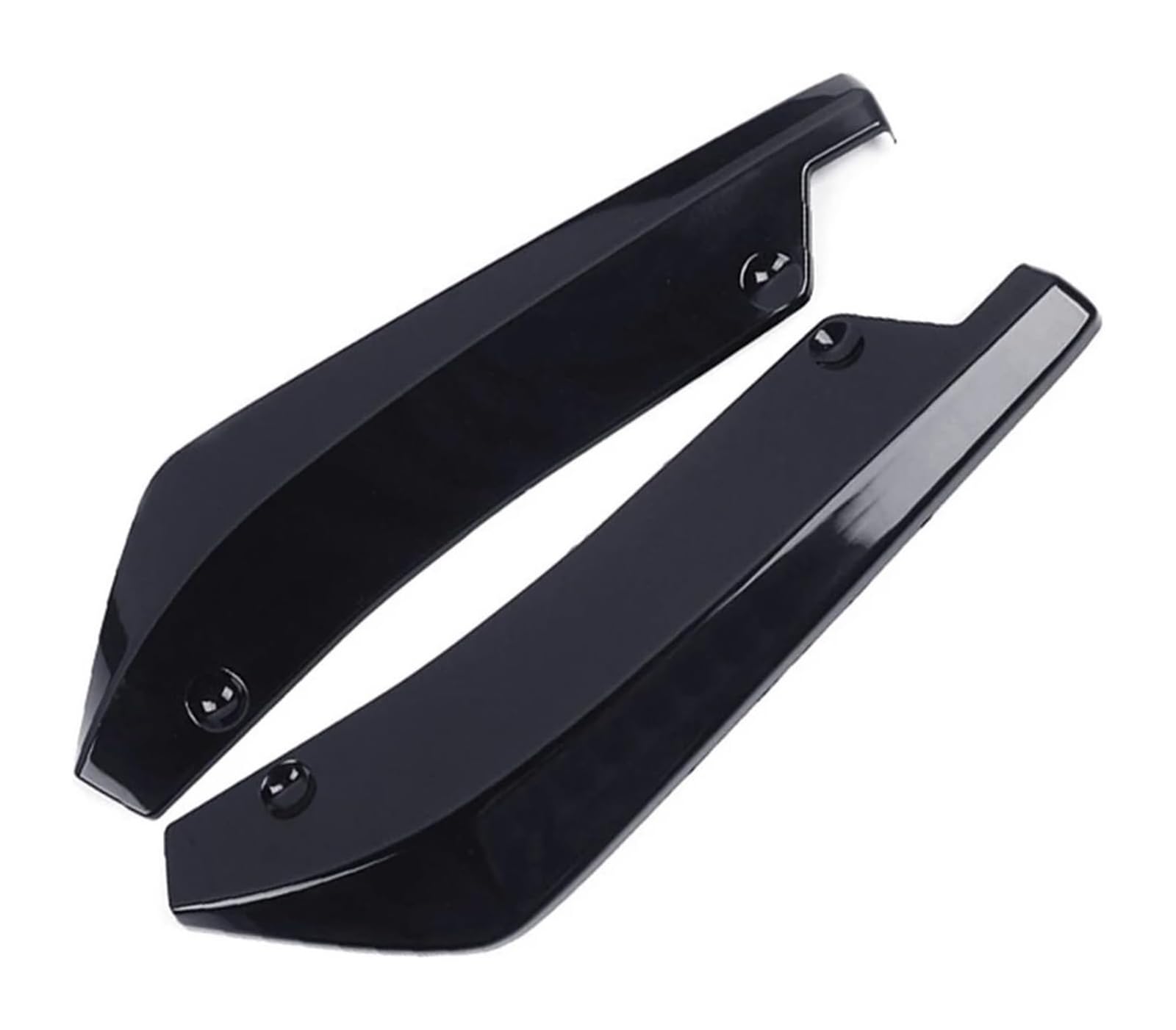 Frontspoiler Universal Auto Vorne Hinten Stoßstange Streifen Lip Spoiler Diffusor Splitter Scratch Protector Winglets Seite Rock Verlängerung Frontspoiler(Schwarz) von Spring talks