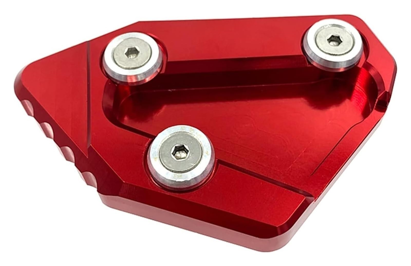 Für S&uzuki GSXR1000 2009-2016 GSXR 1000 Motorrad CNC Fuß Seitenständer Unterstützung Erweiterung Kickstand Pad Platte Vergrößerer Motorrad-Ständerpolster(rot) von Spring talks