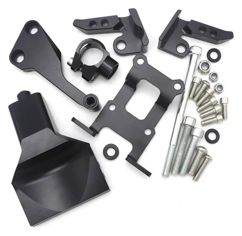 Für Y&amaha Für MT-07 FZ-07 2013-2019 Motorrad-Lenkungsdämpfer-Kit Montagehalterung Stoßdämpfer-Richtungsdämpfungshalterung Lenkungsdämpfer Stabilisator(Bracket) von Spring talks