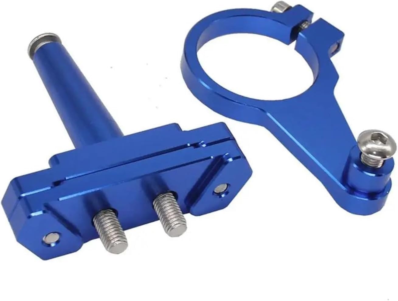 Für Y&amaha YZFR15 YZF R15 V3 2017 2018 2019 2020 Motorrad-Lenkstabilisator-Dämpfer-Montagehalterung Stabilisatordämpfer Lenkungsdämpfer Stabilisator(Blau) von Spring talks