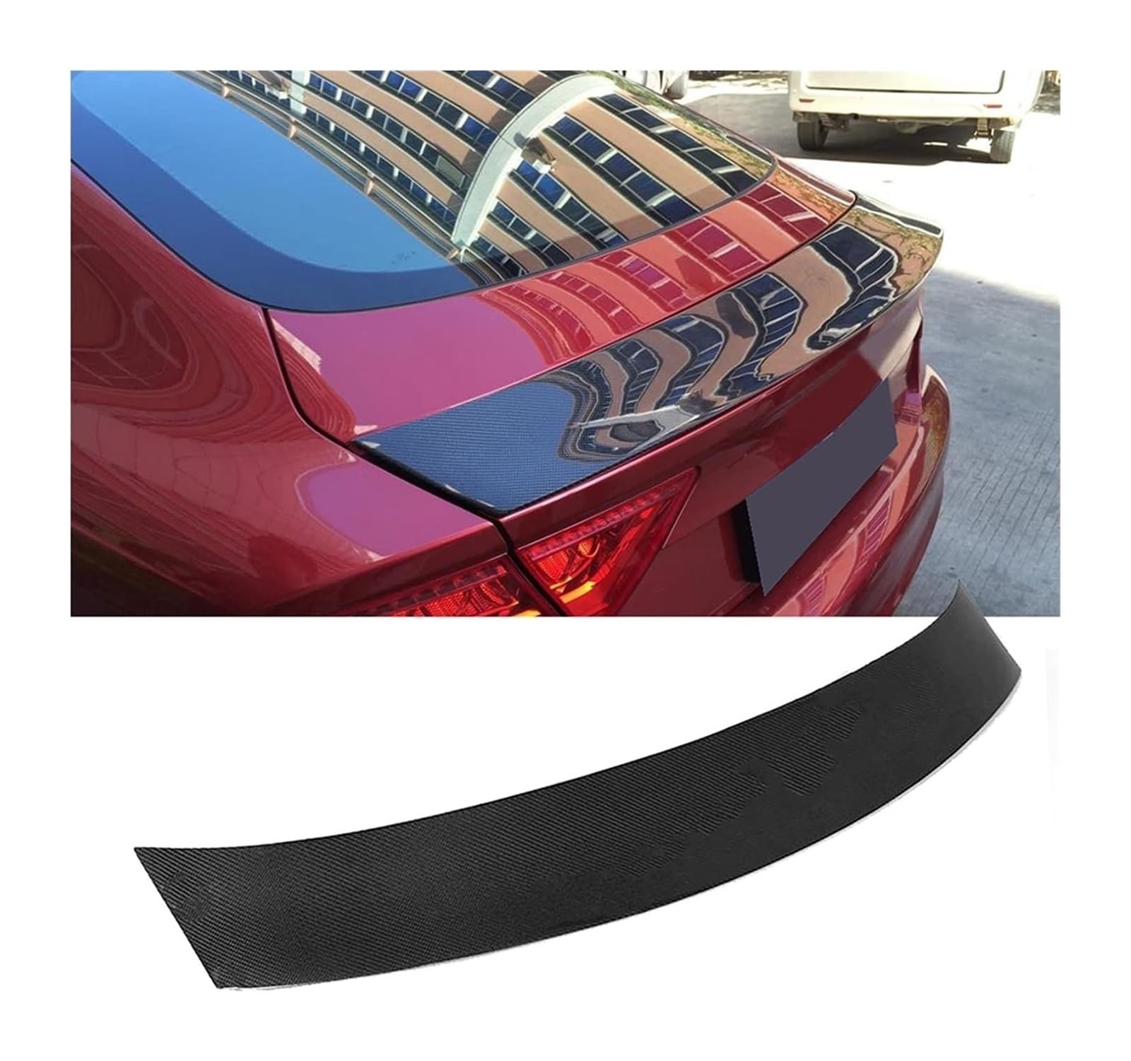 Heckspoiler Für A7 S7 Für Sline 2012 2013 2014 2015 Hinten Schwanz Flügel Auto Zubehör Carbon Faser Auto Hinten Stamm Spoiler Lippe von Spring talks