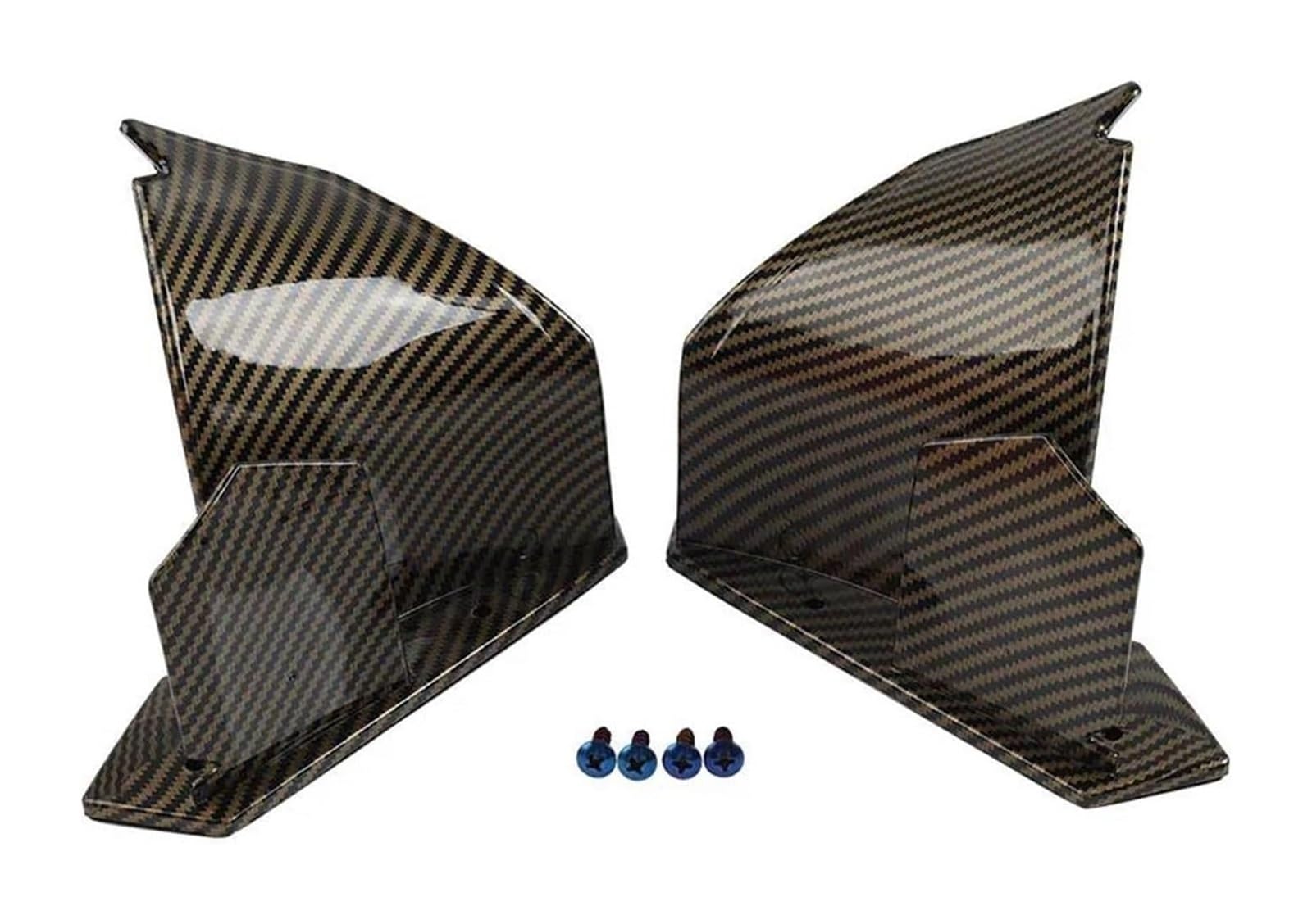 Heckspoiler Für B&MW S1000RR 2009–2014 Motorrad-Heckspoiler Fester Flügel Verkleidung Winglet-Zubehör Motorrad-Deflektor(Carbon Fibre Brown) von Spring talks