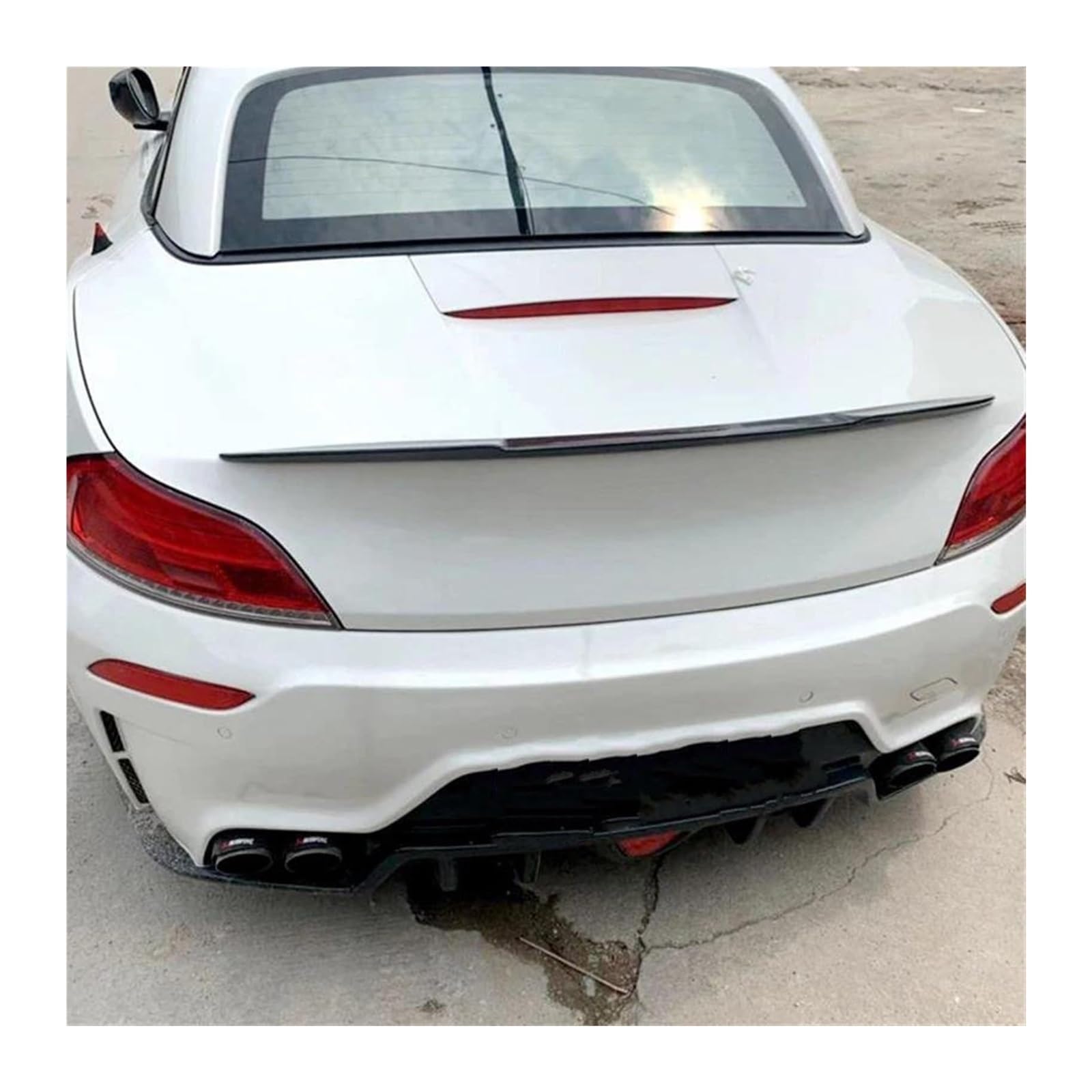 Heckspoiler Für B&MW Z4 E89 2009-2016 Cabrio Coupe Heckdeckel Auto Spoiler Flügel Tuning Außen Auto Spoiler Heckspoiler(Schwarz) von Spring talks