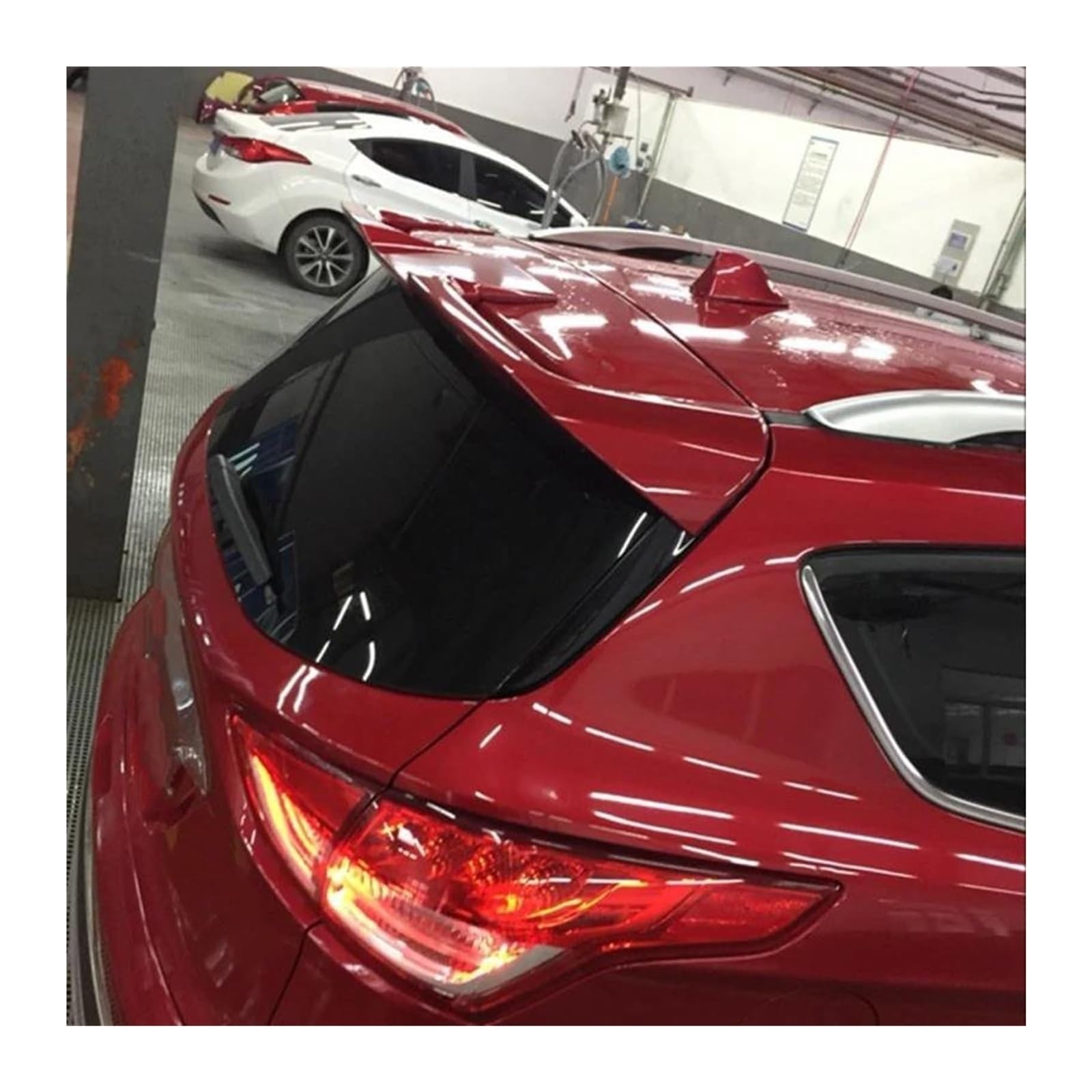 Heckspoiler Für Escape Für Kuga ST 2013-2017 ABS Material Auto Hinten Flügel Primer Farbe Heckspoiler Auto Spoiler Hinten Stamm Spoiler(rot) von Spring talks