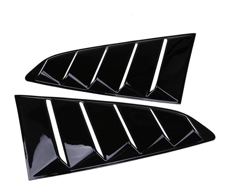 Heckspoiler Für F&ord Für Mustang 2015–2020 2 Stück Auto-hintere Viertelfenster-Lamellen Spoiler-Trim-Abdeckung Auto-Heckspoiler-Heckflügel(Glossy Black) von Spring talks