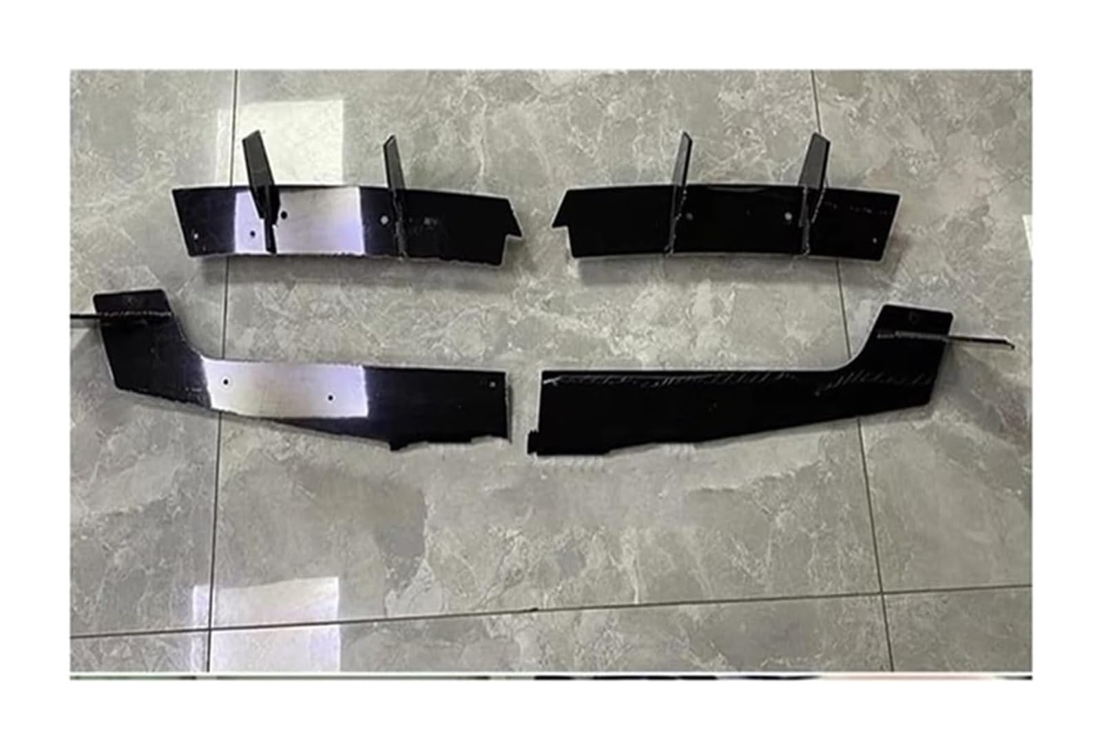 Heckspoiler Für F&ord Für Mustang Für EcoBoost 2018-2022 Heckstoßstange Diffusor Spoiler Lippenschutz Splitter Body Kit Zubehör von Spring talks