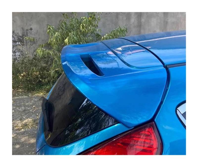 Heckspoiler Für Fiesta 2009-2013 Auto ABS Kunststoff Hinten Trunk-Boot Flügel Spoiler Auto Zugehörigkeit Auto Spoiler Hinten Stamm Spoiler(Blau) von Spring talks