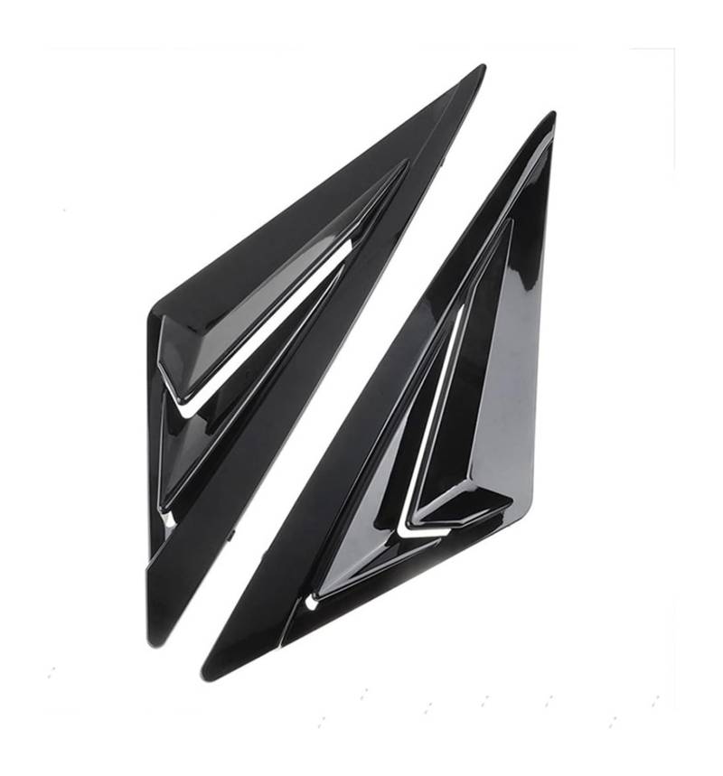 Heckspoiler Für Hyundai Für Elantra Für Avante CN7 2020 2021 Hinten Seite Fenster Lamellen Viertel Fenster Spoiler Panel Auto Zubehör(Black A2) von Spring talks