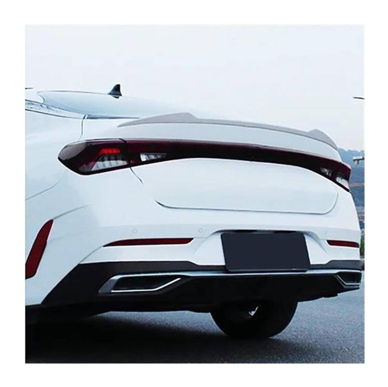 Heckspoiler Für Kia Für Optima K5 DL3 2020-2023 Hinten Stamm Deckel Boot Ducktail Lip Spoiler Flügel Auto Außen Teil Hinten Stamm Spoiler(Weiß) von Spring talks