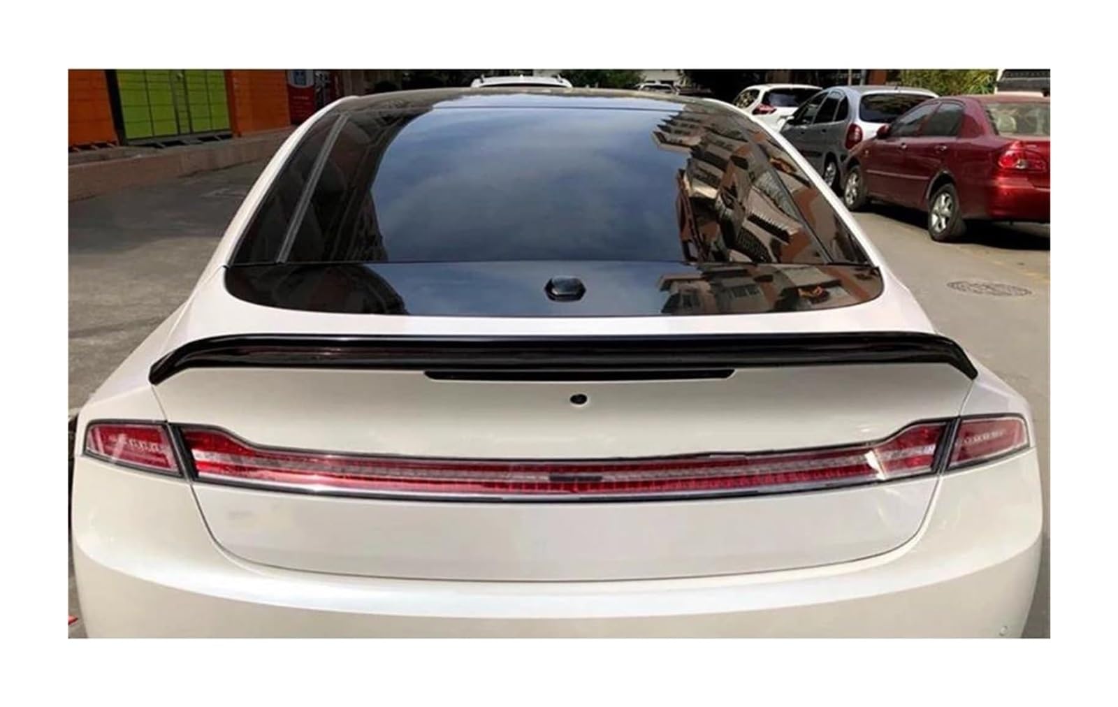 Heckspoiler Für Lincoln Für MKZ 2014-2019 Auto Heckflügel Spoiler Auto Zubehör Body Kit Auto Spoiler Hinten Stamm Spoiler(Glossy Black) von Spring talks