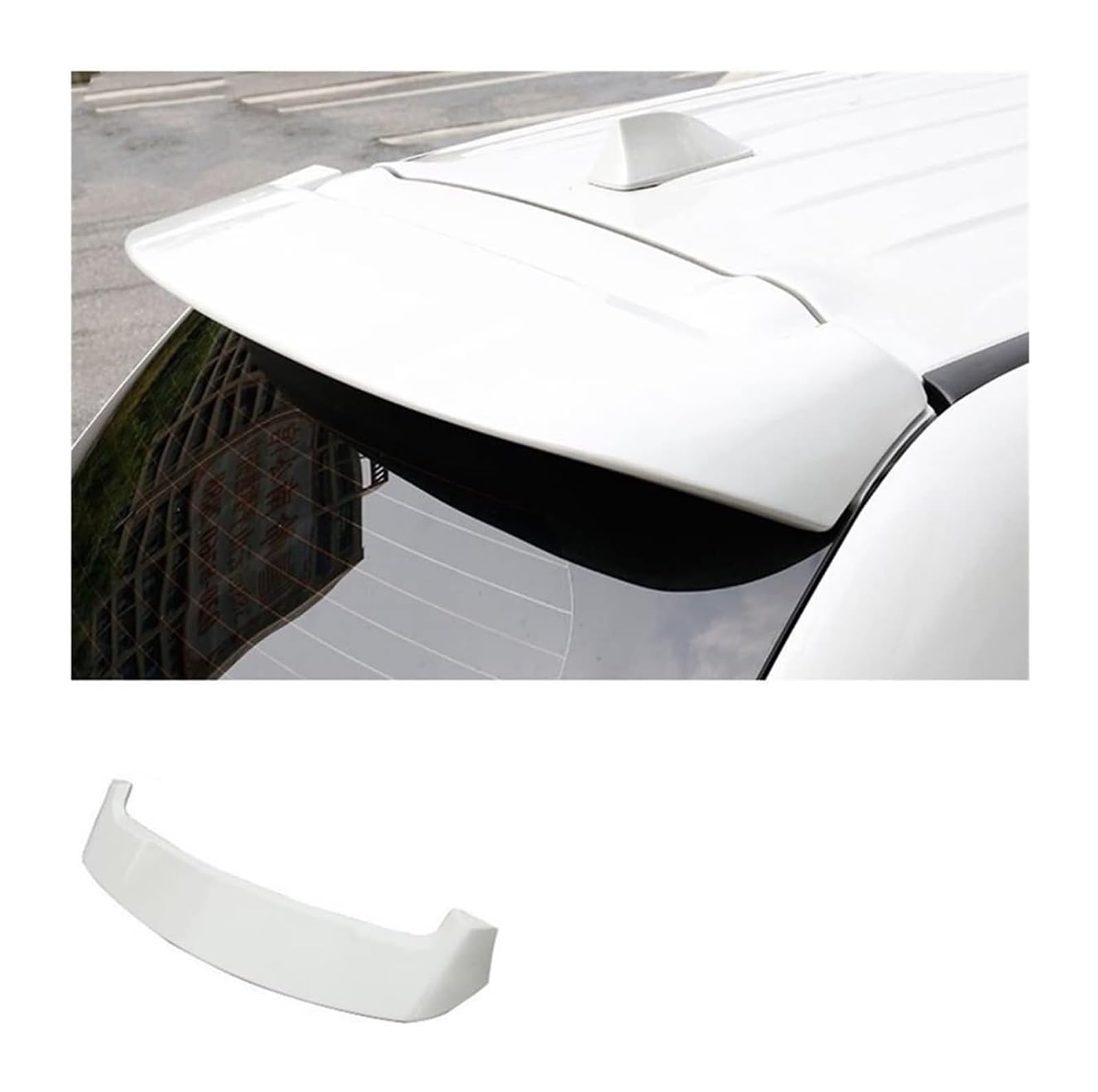 Heckspoiler Für M&ITSUBISHI Für Outlander 2013-2020 Auto Heckspoiler Flügel Hinten Dach Spoiler Schwanz Trunk Boot Lip Flügel(Pearl white) von Spring talks