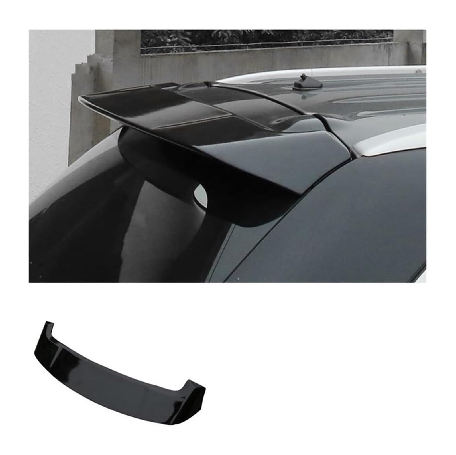 Heckspoiler Für M&ITSUBISHI Für Outlander 2013-2020 Auto Heckspoiler Flügel Hinten Dach Spoiler Schwanz Trunk Boot Lip Flügel(Schwarz) von Spring talks