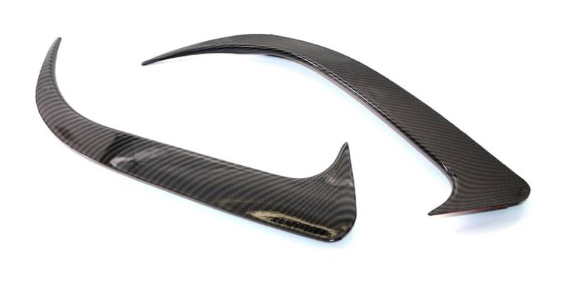 Heckspoiler Für M&ercedes Für B&enz W117 CLA 200 250 45 Für AMG 2014-2018 Heckstoßstange Spoiler Air Vent Cover Side Canard ABS(Carbon grain) von Spring talks