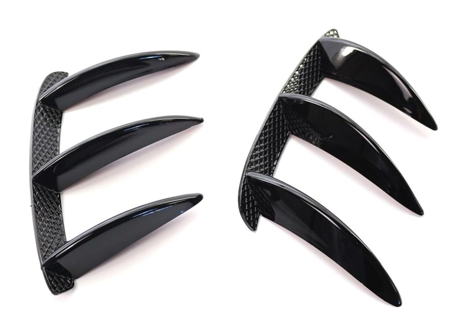 Heckspoiler Für M&ercedes Für B&enz W176 A200 A250 A260 A45 Für AMG Auto Schwarz Carbon Muster Heckstoßstange Splitter Spoiler Canard 1 Paar(1Pair Black) von Spring talks