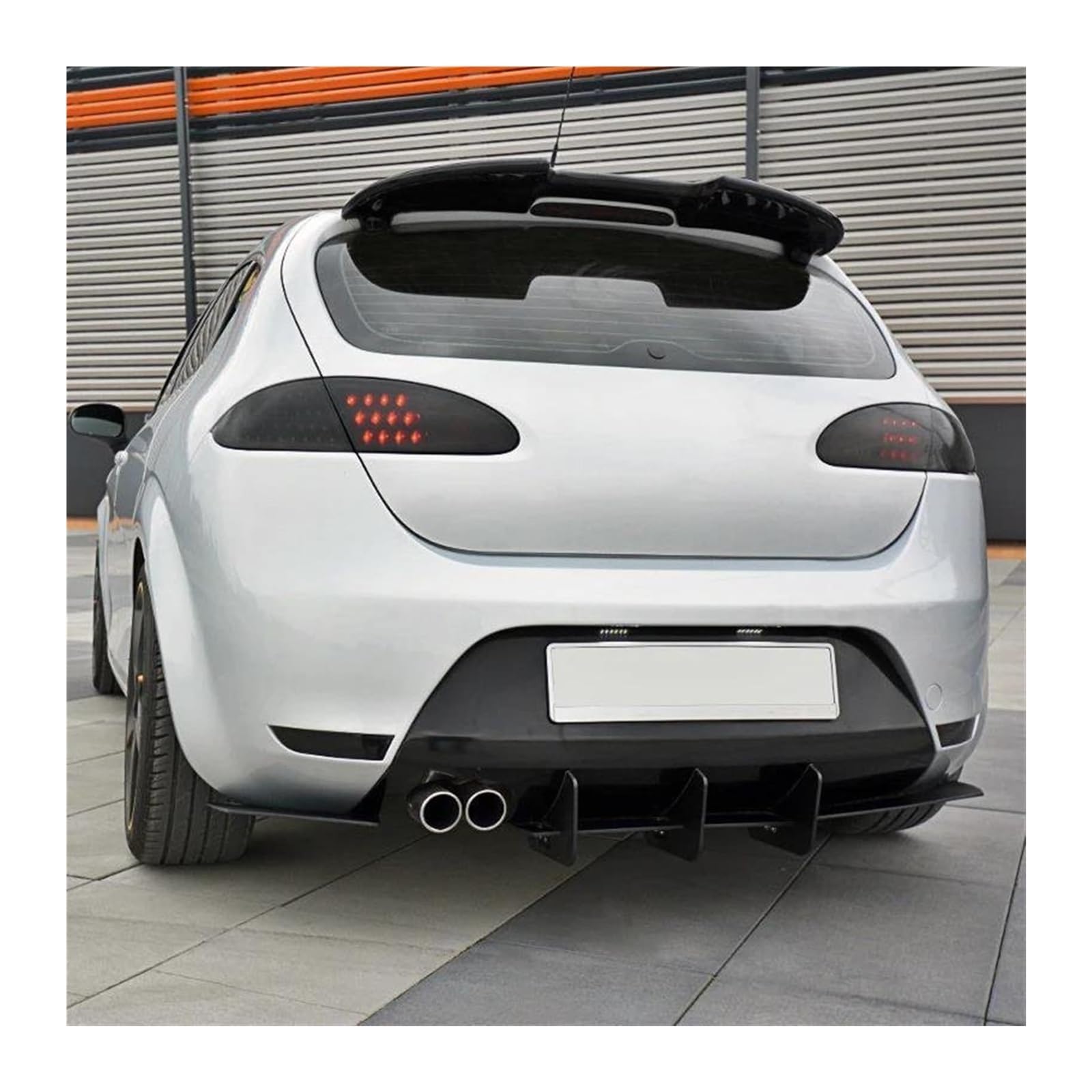 Heckspoiler Für Sitz Für Leon MK2 5F 2008-2012 Auto Hinten Dach Flügel Spoiler Carbon Look Body Kit Auto Spoiler Hinten Stamm Spoiler(Glossy Black) von Spring talks