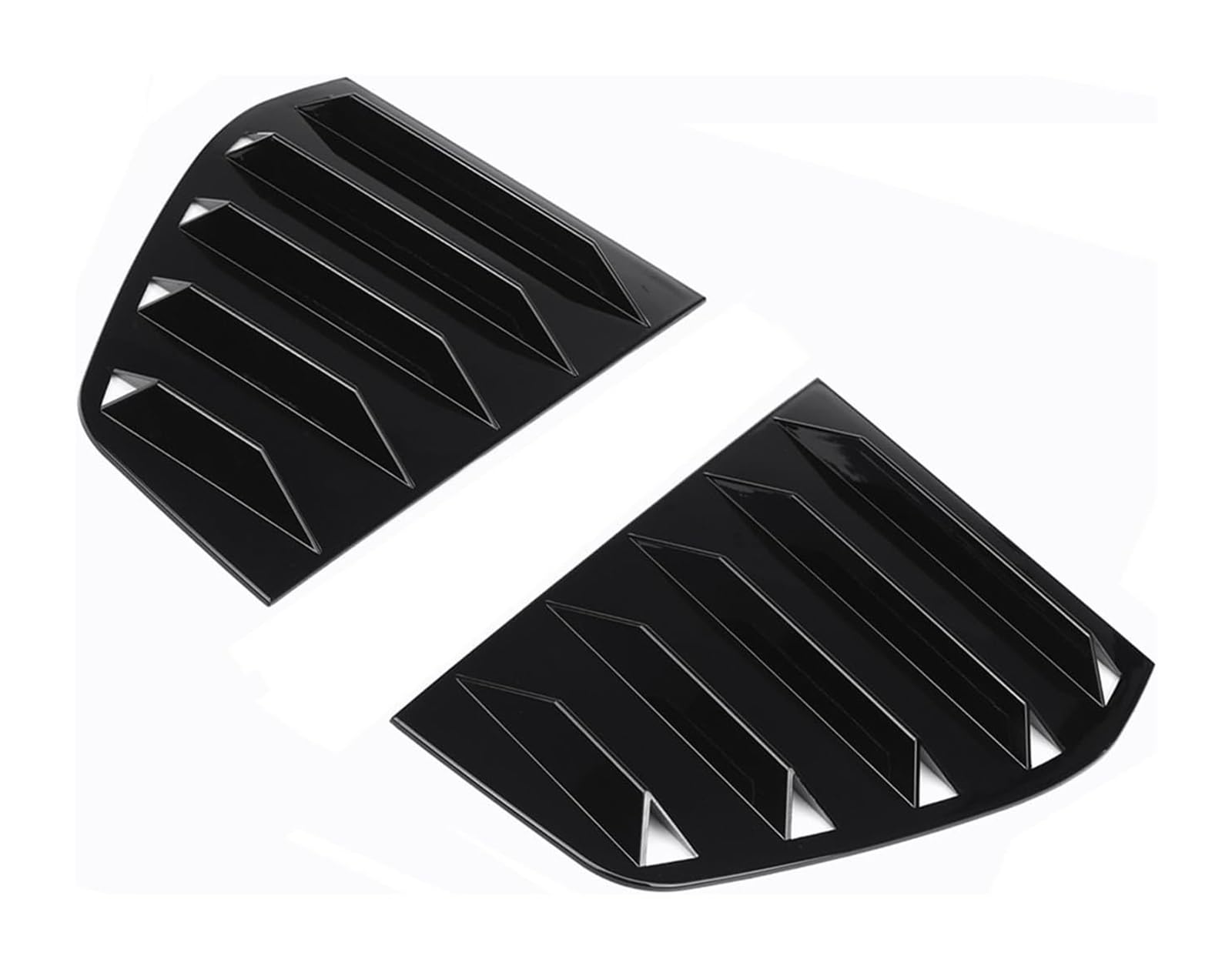 Heckspoiler Für VW Für G&olf 6 7 7,5 8 MK6 MK7 MK 7,5 MK8 GTI GTD GTE R Für R-linie Hinten Fenster Shutter Abdeckung Trim Fenster Lamellen Seite Vent Trim(MK6 Gloss Black) von Spring talks