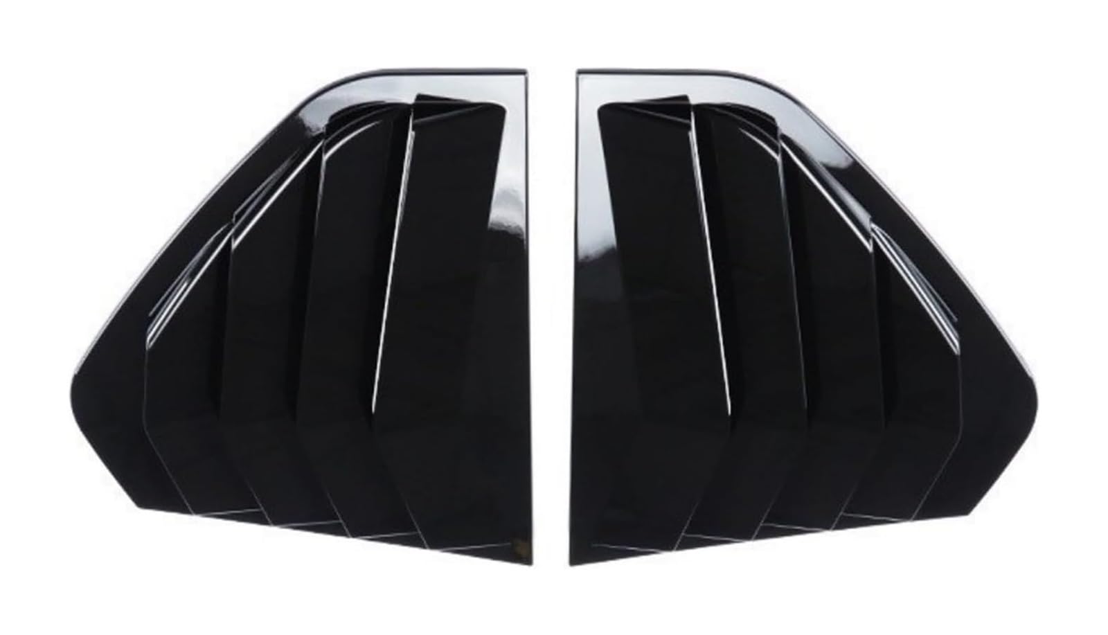 Heckspoiler Für VW Für G&olf 6 7 7,5 8 MK6 MK7 MK 7,5 MK8 GTI GTD GTE R Für R-linie Hinten Fenster Shutter Abdeckung Trim Fenster Lamellen Seite Vent Trim(MK8 Gloss Black) von Spring talks