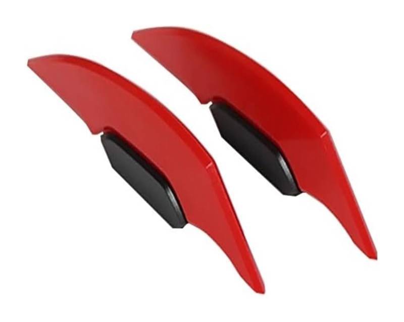 Seitliche Luftkanalabdeckung 1 Paar Universal Motorrad Winglet Aerodynamische Spoiler Flügel Dekoration Motorrad Spoiler Flügel(R) von Spring talks