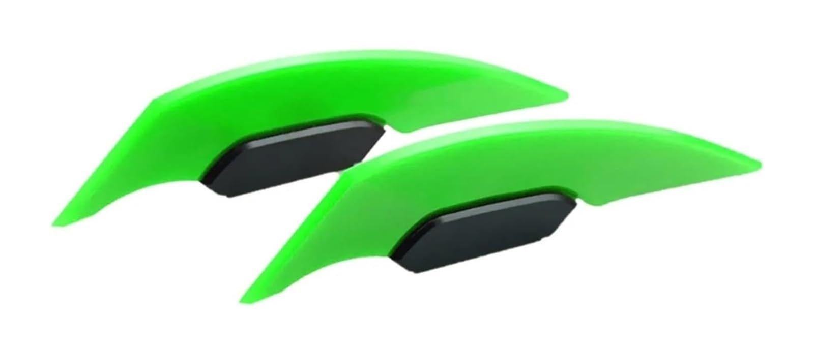 Seitliche Luftkanalabdeckung 2 Stück Motorrad Winglet Aerodynamischer Spoiler Motorrad Motorrad Spoiler Flügel(Grün) von Spring talks