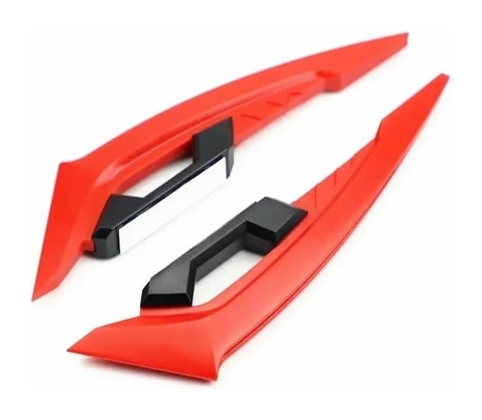 Seitliche Luftkanalabdeckung 2PCS Motorrad Frontverkleidung Winglets Universal Side Spoilers Dynamischer Flügel Aufkleber Motorrad Winglet Aerodynamisch(rot) von Spring talks