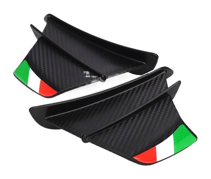 Seitliche Luftkanalabdeckung Für CBR650R CBR650F CBR500R CBR1000RR Motorrad Winglet Aerodynamischer Flügel Spoiler Motorrad Spoiler Flügel(Style7) von Spring talks