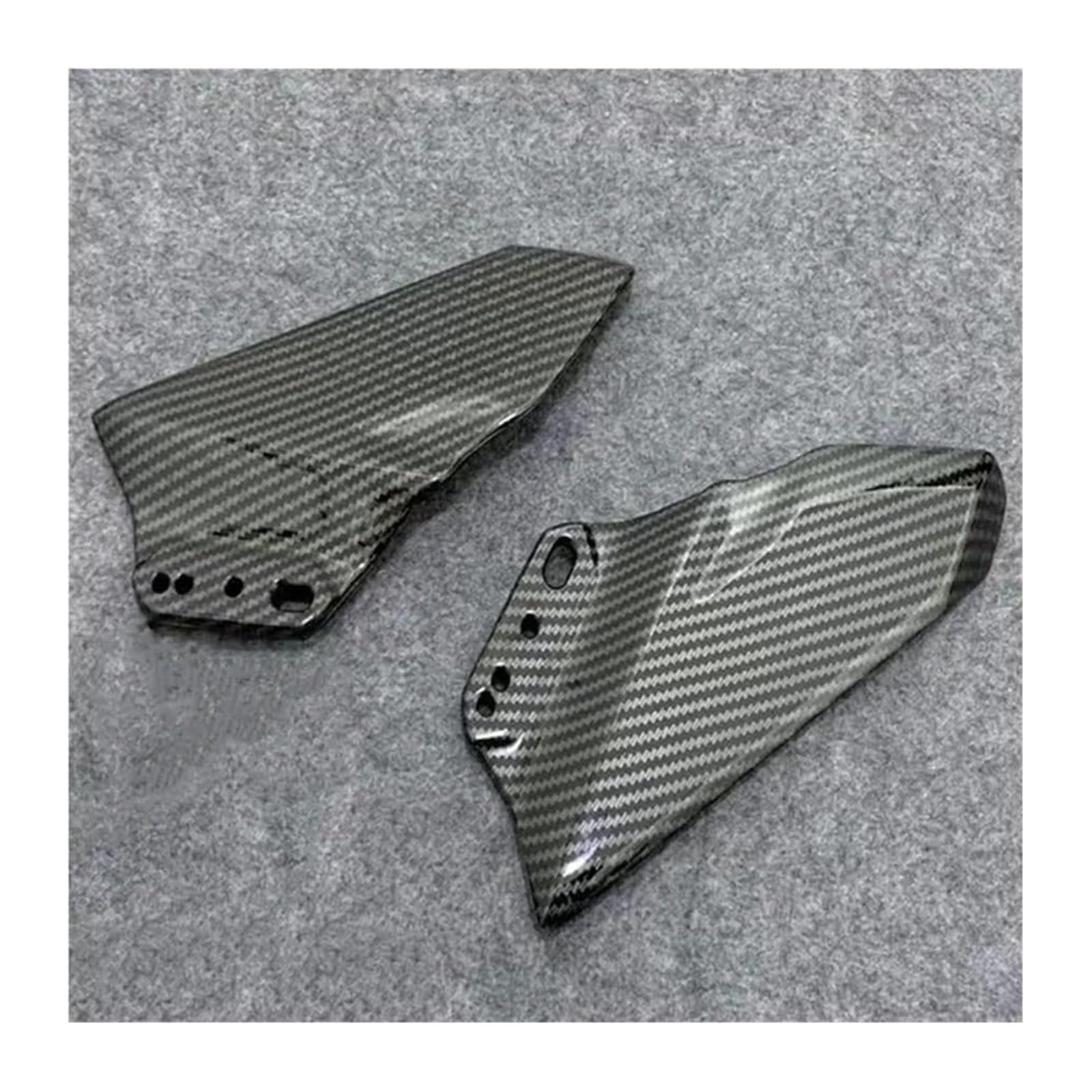 Seitliche Luftkanalabdeckung Für K&awasaki Für Ninja 650 Für ER6F 2017-2019 Motorrad Frontverkleidung Winglets Aerodynamische Flügel Seitenflügel Spoiler Verkleidung(A Glossy Carbon) von Spring talks