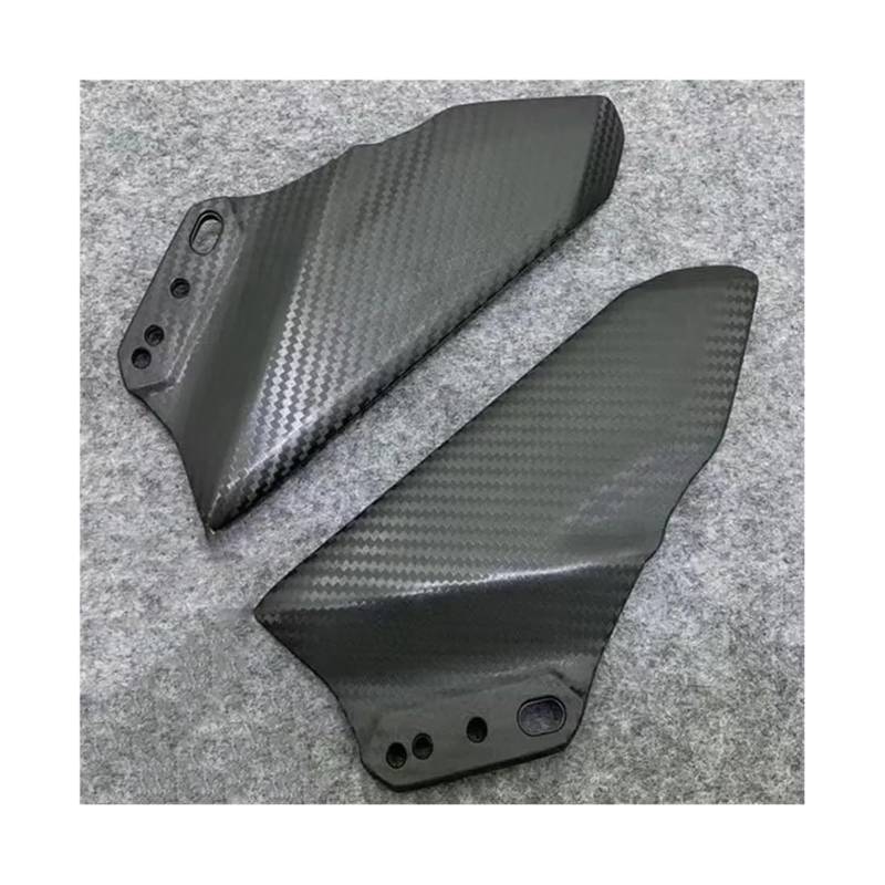 Seitliche Luftkanalabdeckung Für K&awasaki Für Ninja 650 Für ER6F Für ER-6F 2017-2019 Motorrad Frontverkleidung Winglets Aerodynamische Seitenflügel Spoiler(A Matte Carbon) von Spring talks