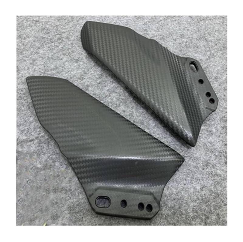 Seitliche Luftkanalabdeckung Für K&awasaki ZX 25R 4R ZX-25R ZX-4R ZX25R 2020 2021 2022 2023 ZX4R Motorrad Windschutzscheibe Aerodynamischer Flügelspoiler Seitenverkleidung(B Matte Carbon) von Spring talks