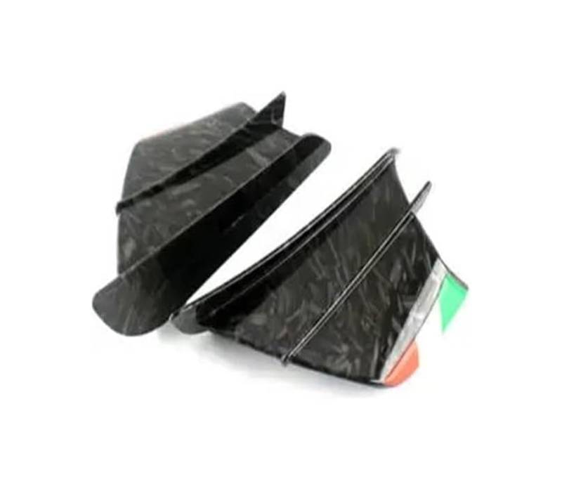 Seitliche Luftkanalabdeckung Für Kaw&asaki Für Ninja H2R 300 ZX6R ZX-10R Z800 Motorrad Seitenflügel Motorrad Winglet Aerodynamischer Seitenflügel Fin Spoiler(ABS Forging w Decals) von Spring talks