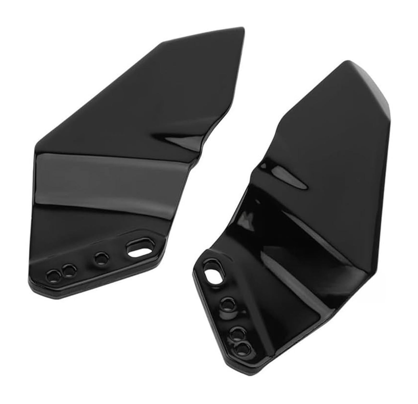 Seitliche Luftkanalabdeckung Für S&uzuki Für GSX-R Für GSXR 600 750 1000 Für GSX1300R Für Haya&busa Für GSX 750 Motorrad Winglet Aerodynamischer Flügelsatz Spoiler(Glossy Black) von Spring talks