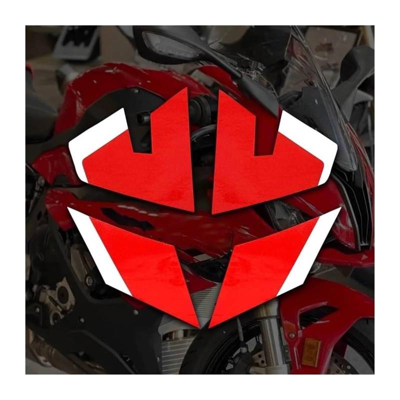 Seitliche Luftkanalabdeckung Für S1000 RR S1000rr 2023 2024 Motorrad Verkleidung Seite Motorrad Seite Flügel Winglet Aerodynamische Flügel Deflektor Spoile(Red Sticker) von Spring talks