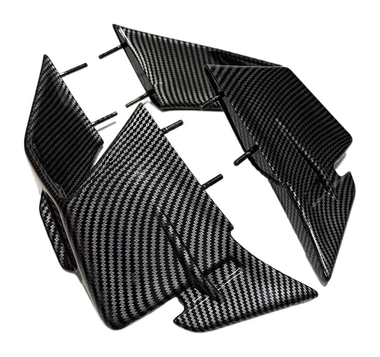 Seitliche Luftkanalabdeckung Für S1000rr S1000RR 2023 2024 Motorrad Zubehör Verkleidung Seite Winglet Aerodynamische Flügel Deflektor Spoiler(23-24 Carbon Texture) von Spring talks