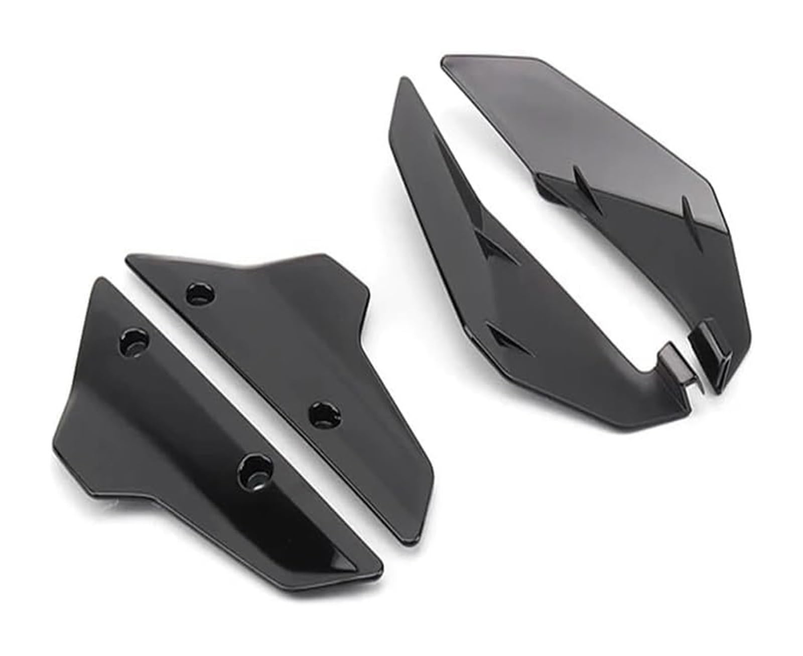 Seitliche Luftkanalabdeckung Für XL 750 2023 Seite Spoiler Windschutz Windschutz Acryl Motorrad Seite Flügel Zubehör Motorrad Front Deflektoren(Schwarz) von Spring talks