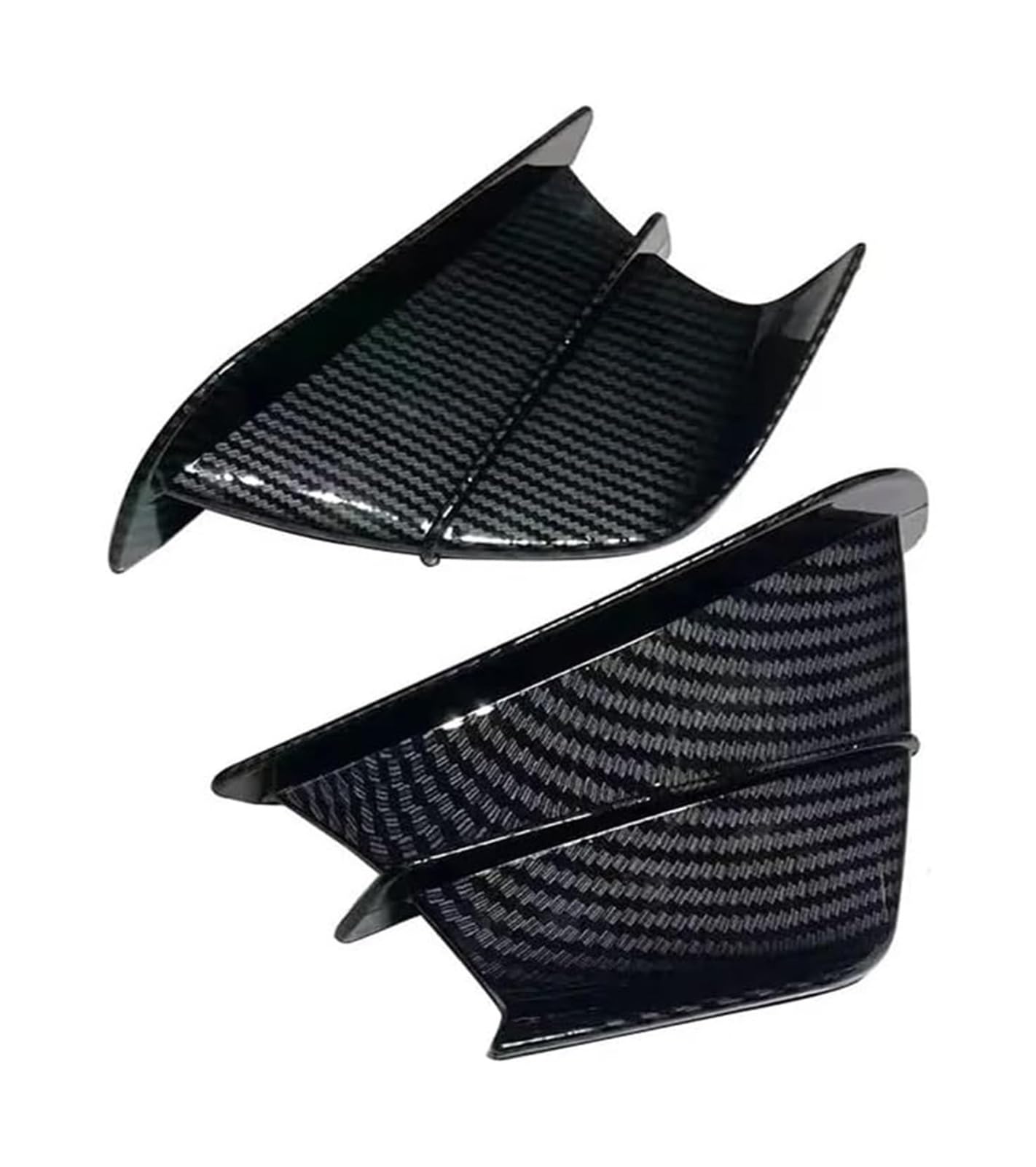 Seitliche Luftkanalabdeckung Für Y&amaha BWS RS Jog Joe GP Motorrad Winglet Aerodynamischer Flügel Kit Spoiler Motorrad Spoiler Flügel(Glossy Carbon) von Spring talks