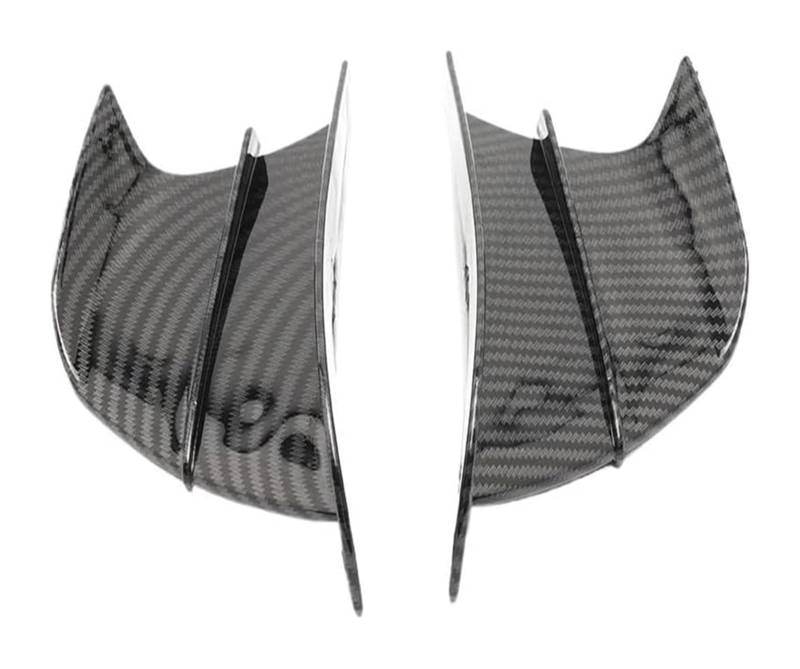 Seitliche Luftkanalabdeckung Für Y&amaha Für H2 H2r Universal Motorrad Verkleidung Seite Winglet Deflektor Aerodynamischer Flügel Deflektor Spoiler(Carbon Fibre) von Spring talks