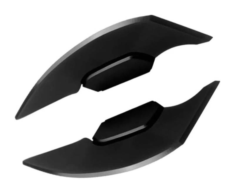 Seitliche Luftkanalabdeckung Motorrad-Universal-Frontspoiler-Winglets Starrer Flügel Aerodynamischer Spoiler Motorrad-Spoilerflügel(Schwarz) von Spring talks