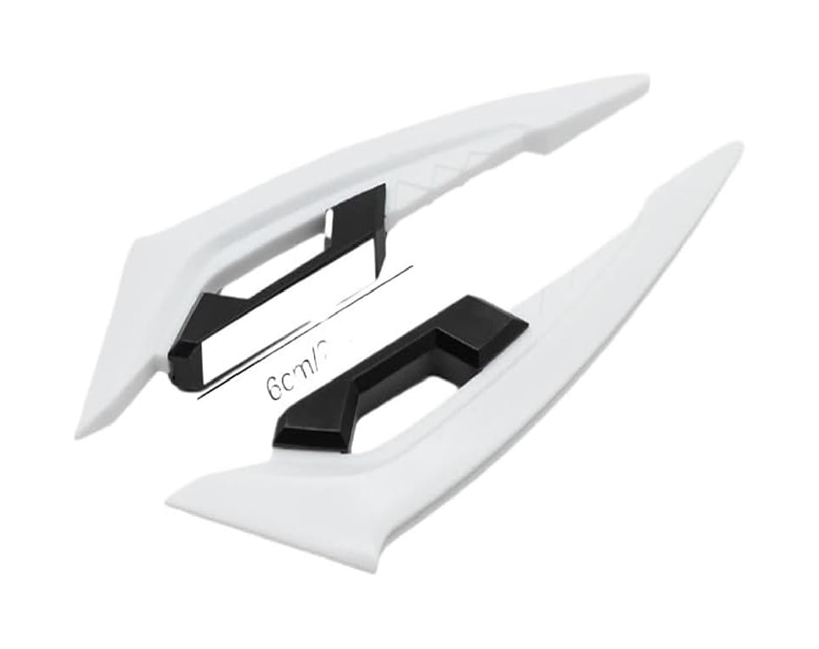 Seitliche Luftkanalabdeckung Motorrad Winglets Flügel Kit Spoiler Motorrad Teile Seite Abtrieb Narbe Zubehör Universals Motorrad Winglet(Weiß) von Spring talks